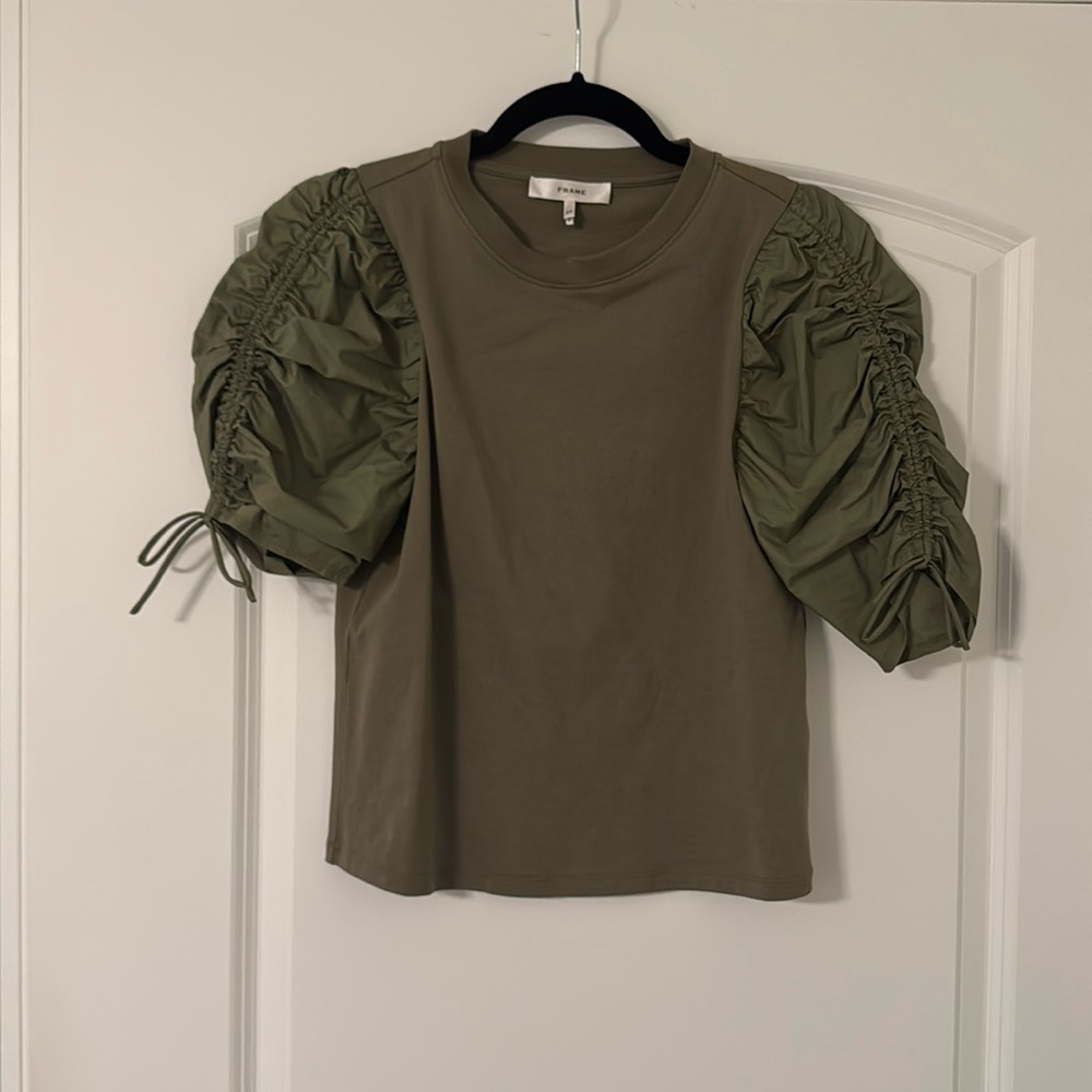 Frame army green top